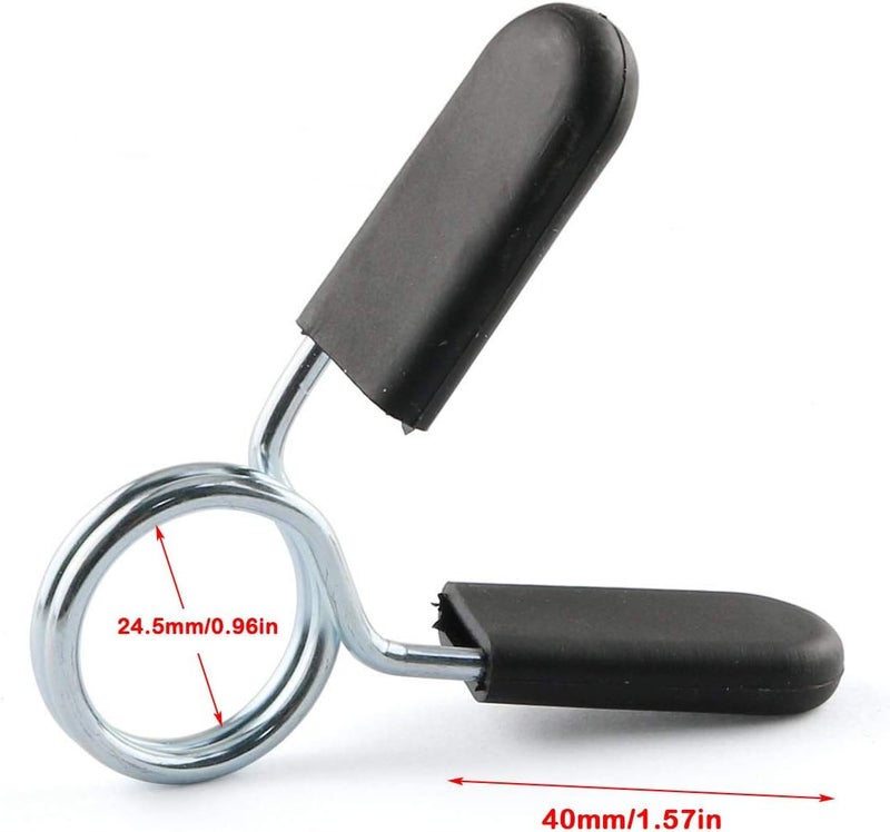 Eoutstanding Spring Collar Clip 2PCS Standard 1Inch/25mm Barbell Dumb Bell Lock Clamps Barbell Bar Clamp Dumbbell Lock Buckle - Image 4